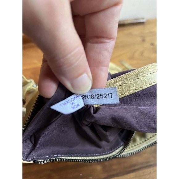 Kooba Y2K Vintage Handcrafted Leather Crossbody Bag Asymmetrical Zipper Yellow - Picture 6 of 14